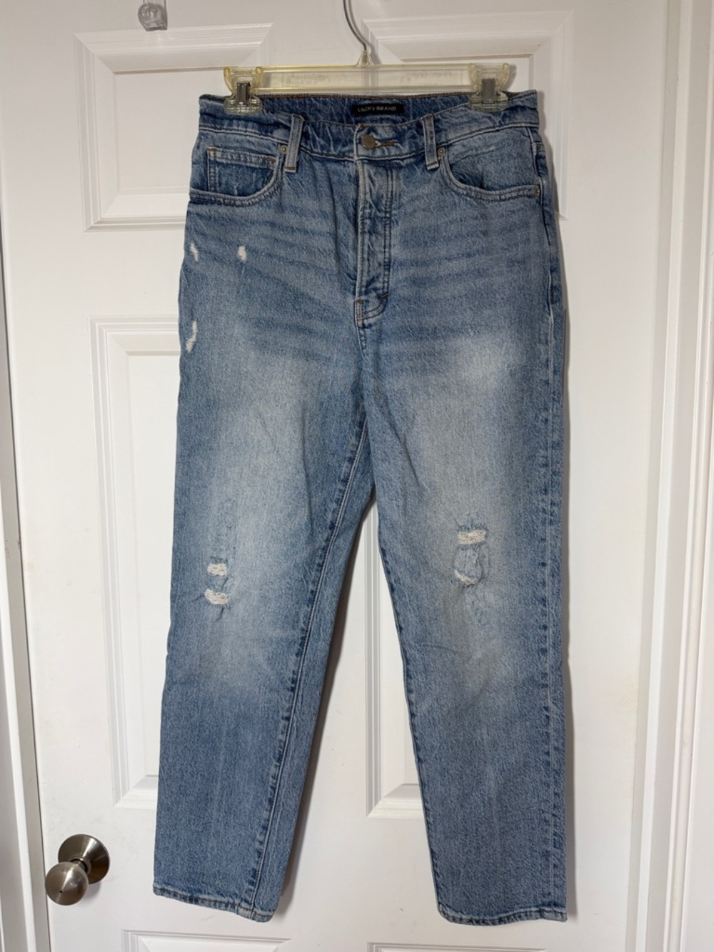 Lucky Brand High Rise Mom Jean Drew
